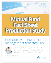 2018 Report: Mutual Fund Fact Sheet Production Study