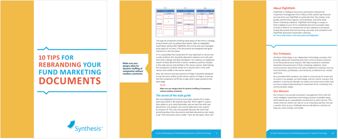 10 Tips for Rebranding Fund Marketing Documents: White paper