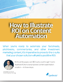How to Illustrate ROI on a Content Automation Solution
