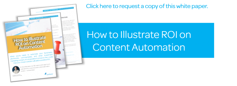 How to Illustrate ROI on Content Automation