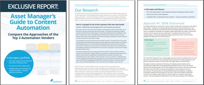 Asset Manager's Guide to Content Automation: A comparison of Kurtosys, Synthesis, and Seismic