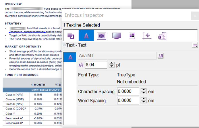 Automating factsheets in PowerPoint - uses truetype and is restricted