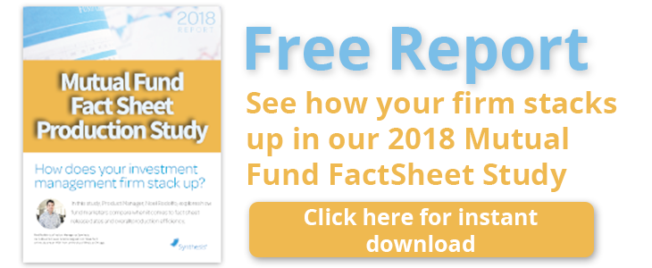 Mutual Fund Factsheet Production Study White paper CTA automation vs manual production