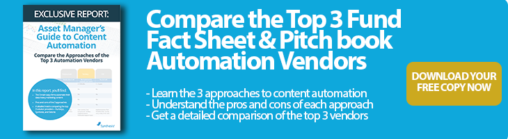 Top 3 factsheet and pitch book vendors comparison